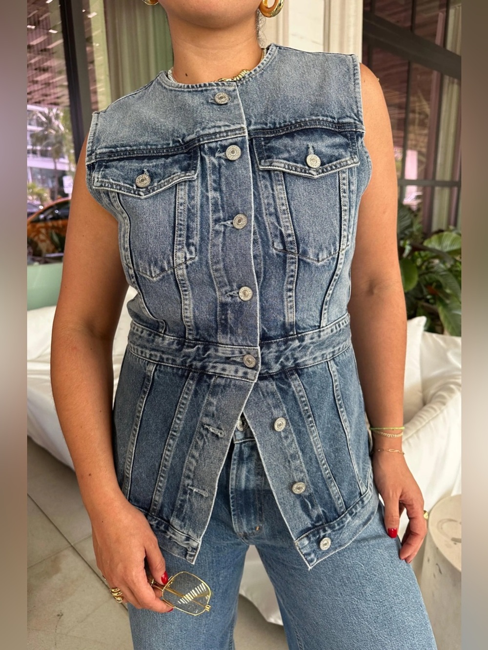 NWT Citizens of Humanity Idalene Denim Vest size Small